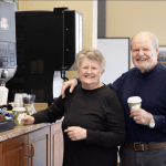 Couple at coffee bar
